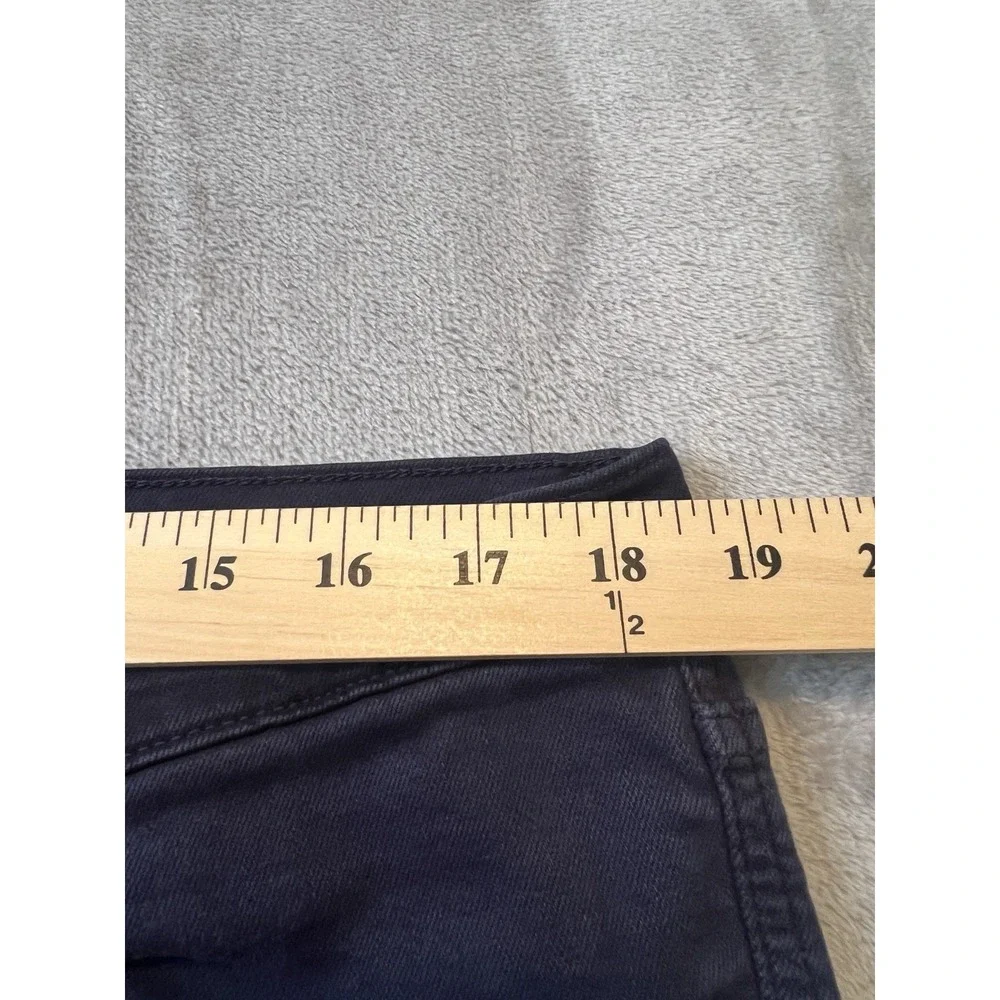 ROWM Mens Pants 38x32 Navy Stretch Casual 5 Pocket Straight Cotton